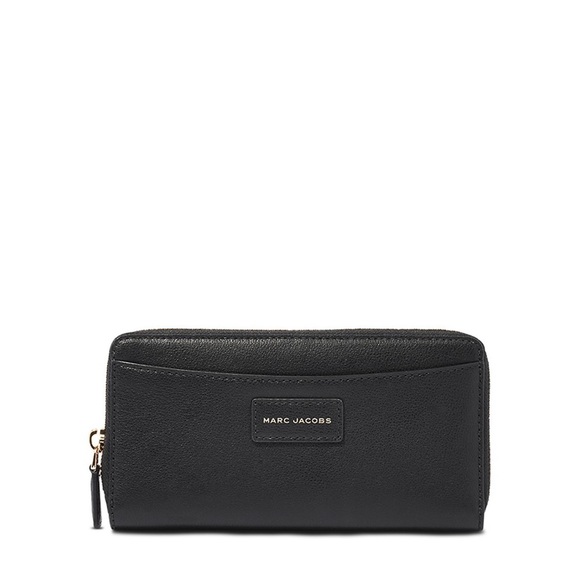 NWT Marc Jacobs Black The Protege Leather Zip Wallet - Picture 1 of 4